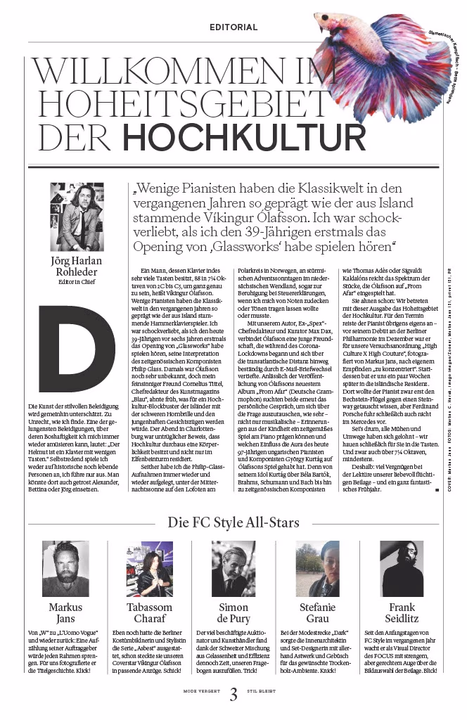 Focus Style Magazine. High Fashion and High Class Journalism