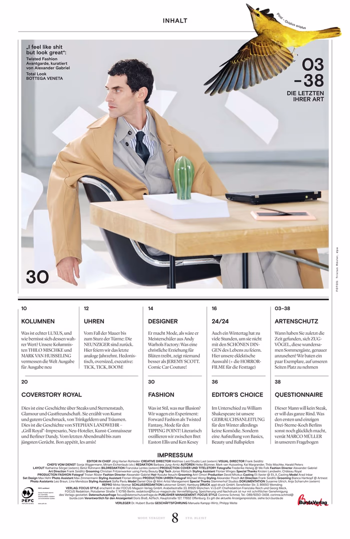 Focus Style Magazine. High Fashion and High Class Journalism